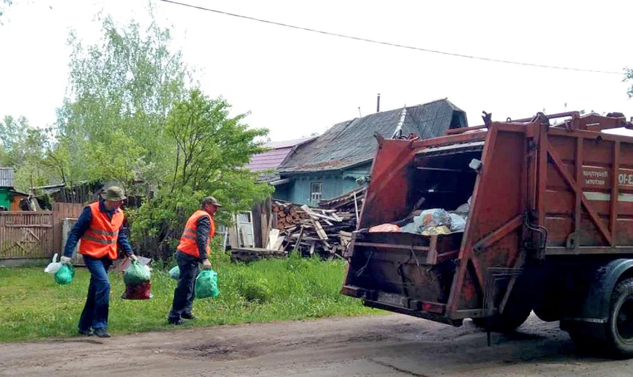 Вывоз мусора из частного дома в Верхнем Уфалее в октябре