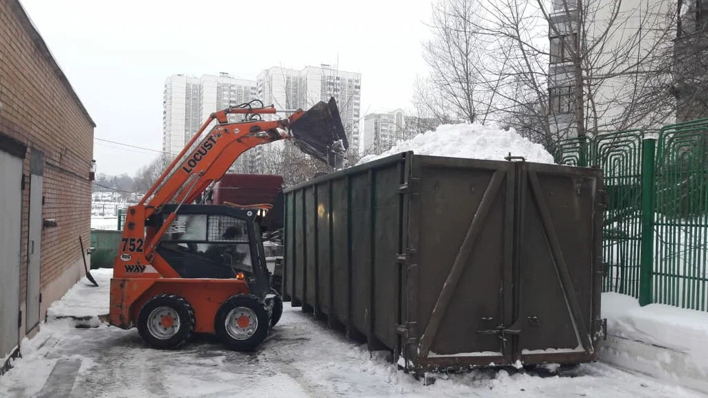 Вывоз снега контейнерами в Верхнем Уфалее — цена от 3275 руб., заказать контейнер для снега в ПроМусор